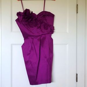 Beautiful plum cocktail dress